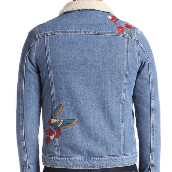 SOLD! Mavi Jeans Embroidered Katy Jean Jacket - Picture 4 of 5